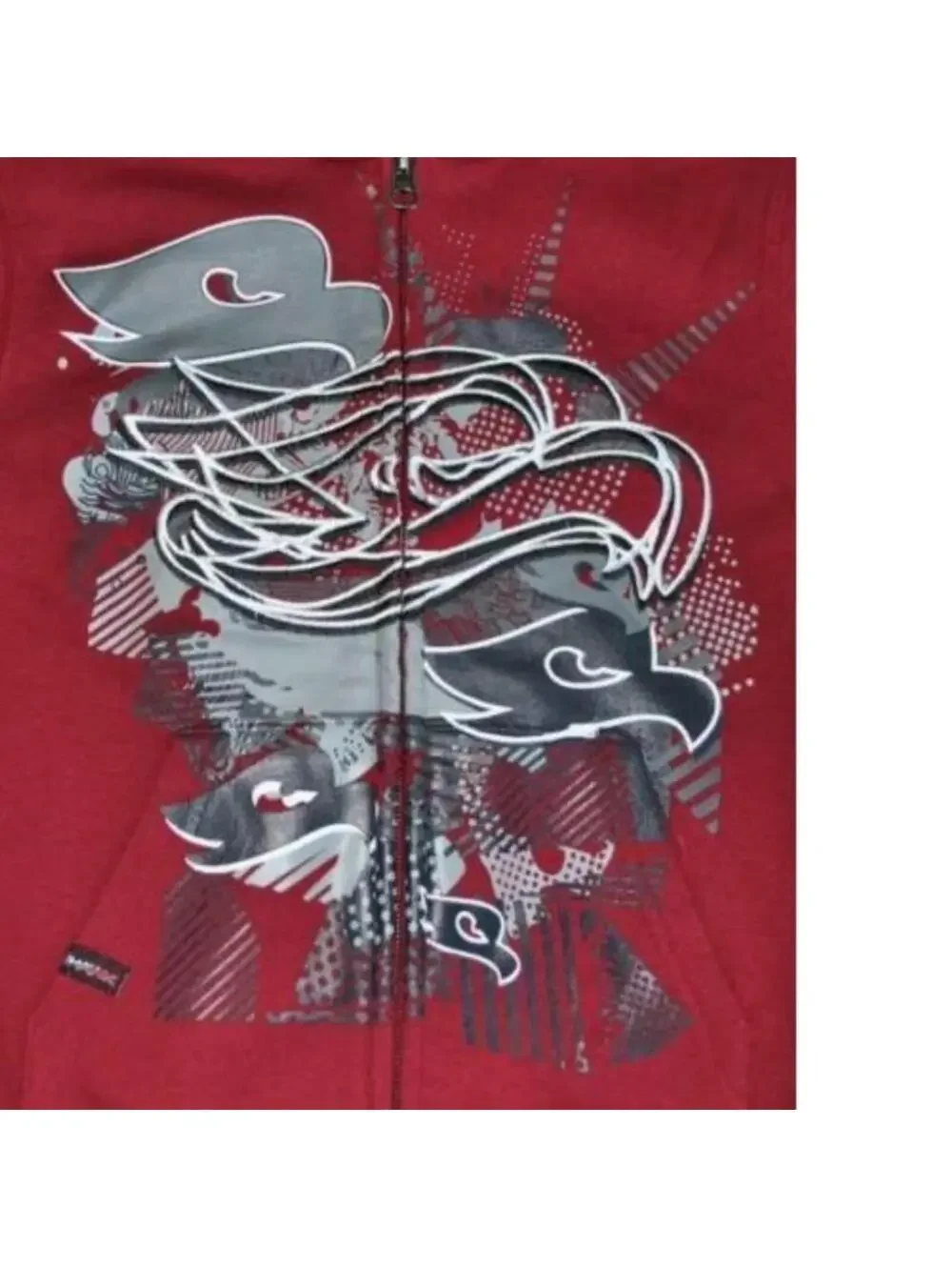 Tony Hawk Hoodie Jacket Boys 4 Red Logo Long Sleeve Zip Up 2 Pocket Hooded
